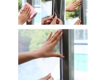 москитная сетка для окон защита от комаров насекомых моли 150 x 200 черная