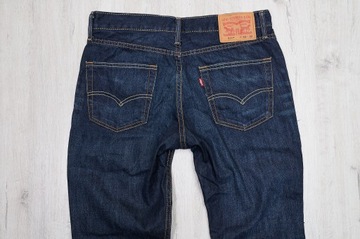 LEVIS 511 JEANS spodnie męskie granatowe PREMIUM 30/32 pas 80