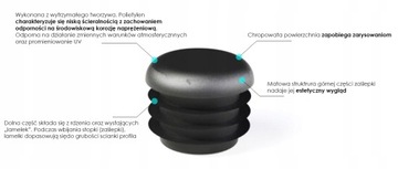 ПРОЧНАЯ ПОЛИРОВКА ЗАГЛУШКА ДЛЯ НОГ 22 мм