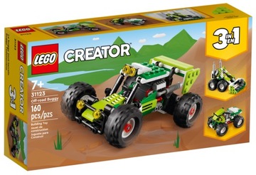 LEGO Creator 31123 Łazik Terenowy 3w1 Koparka Quad