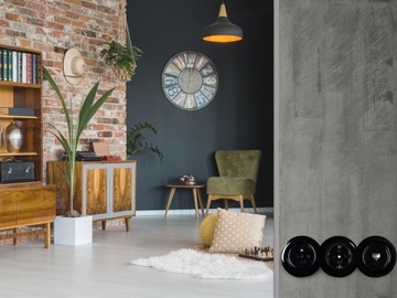 ЛОФТ РЕТРО ОДИНАРНАЯ РАМА 80мм ЧЕРНАЯ JLM