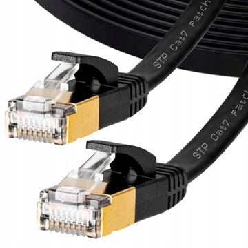 KABEL SIECIOWY LAN ETHERNET PŁASKI SFTP CAT7 15M