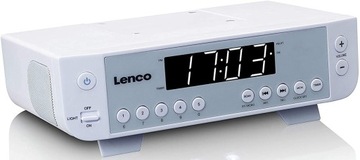 Radio Kuchenne Lenco KCR-11WH Zegar Lampk LED