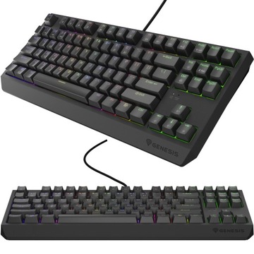 Klawiatura Mechaniczna GENESIS Thor 230 TKL Hot Swap RGB Outemu Red Czarna