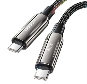 Kabel 2m Toocki 240W do szybkiego ładowania USB-C/USB-C Mocny kabel 2 metry