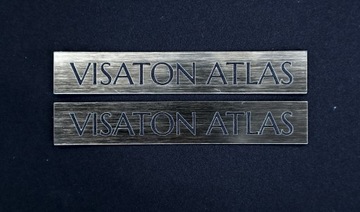 Logo Visaton Atlas 2 sztuki 100x17mm Samoprzylepne