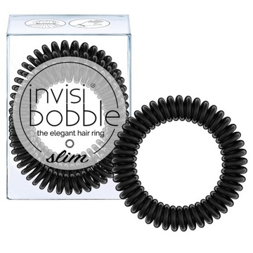 Invisibobble Slim gumki do włosów True Black 3szt. P1