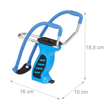 Рогатка Relaxdays Blue 10027801 дополнительная резина и 100 шариков
