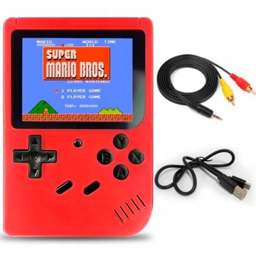 ПОРТАТИВНАЯ МИНИ-ИГРОВАЯ КОНСОЛЬ ДЛЯ ТВ 400 КУЛЬТОВЫХ ИГР 80-Х И 90-Х РЕТРО