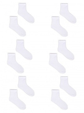 6x BIAŁE SKARPETKI DZIECIĘCE YO BAWEŁNIANE 31-34 116 122 128