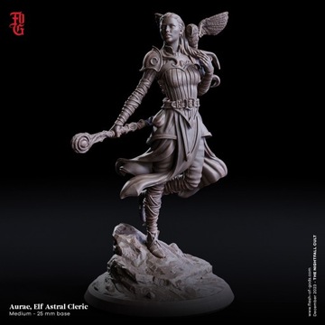 Aurael, Elf Astral Cleric Figurka RPG DnD Pathfinder