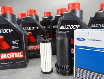 ТРАНСМИССИОННОЕ МАСЛО MOTUL POWERSHIFT 7L + ФИЛЬТР FORD 1490763 ORG OE