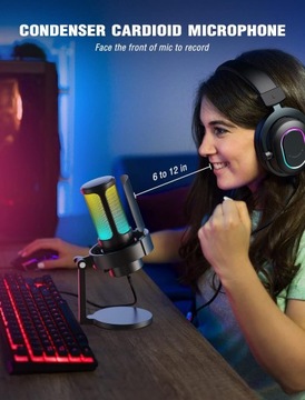 Fifine A8-черный микрофон FIFINE Компьютерный микрофон для потоковой передачи игр