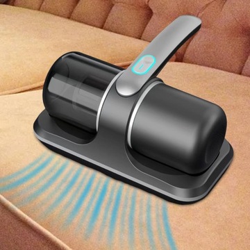 Vacuum Mite Remover, Handheld Bed Vacuum Effectively Low Noise gray