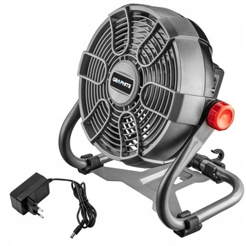 WENTYLATOR AKUMULATOROWY sieciowy GRAPHITE 58G080