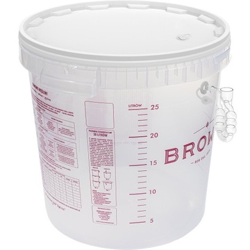 Pojemnik fermentacyjny 30l Fermentator z rurką kąt