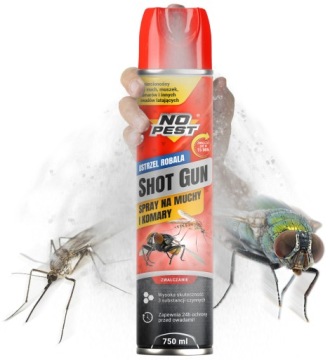 PREPARAT SPRAY AEROZOL NA KOMARY MUCHY MUSZKI ĆMY MUCHOZOL NO PEST 750ML