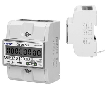 Licznik Energii Elektrycznej 3 Fazowy Miernik 80A RS-485 MID na Szynę DIN