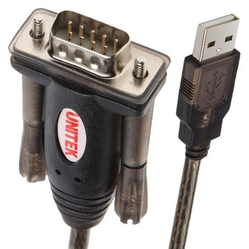 Kabel USB Unitek USB-A - RS-232 1.5 m Czarny (USBT