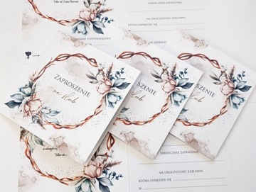 Свадебные приглашения ГОТОВЫЕ к свадьбе, с надписью бохо F, разные ДИЗАЙНЫ + конверт