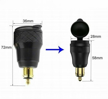ЗАРЯДНОЕ УСТРОЙСТВО USB PD ДЛЯ BMW DUCATI TRIUMPH QC3.0