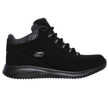 Buty sneakersy wysokie Skechers Ultra Flex CIEPŁE NA ZIMĘ SKÓRZANE SPORTOWE