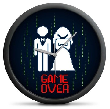 ZEGAR GAME OVER - ZABAWNY PREZENT NA ŚLUB DLA PARY