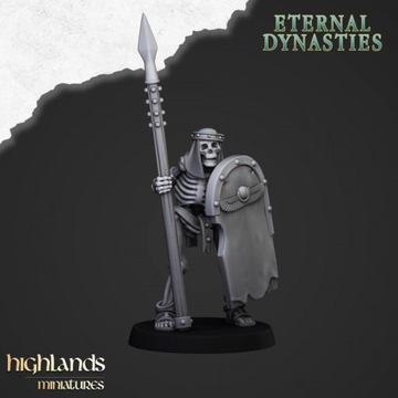 Tomb Kings Ancient Skeletons with Spear Highlands Miniatures x 1