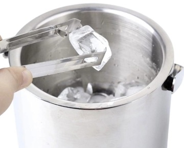 Ведро, термоконтейнер для льда, шампанского, вина, бутылка + ложка и щипцы.