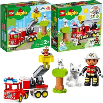 LEGO Duplo Fire Department Car Пожарная машина (10969) Большие кирпичи для 2, 3, 4