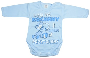 Body niemowlęce Lubię Być Kochany 56 Bawełna 100%
