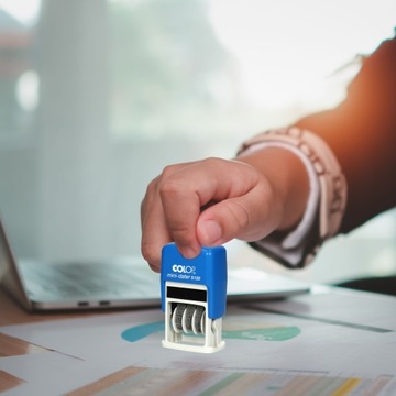 ШТАМП ДАТА ШТАМП COLOP S120 НОМЕР ДАТЫ ДАТА ДЕНЬ МЕСЯЦ ГОД СИНИЙ