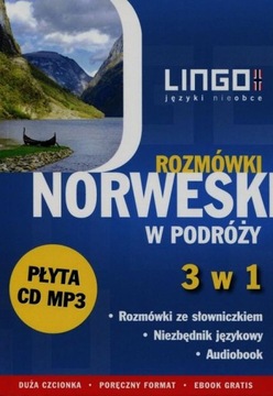 Norweski w podróży Rozmówki 3 w 1 + CD - Krepsztul