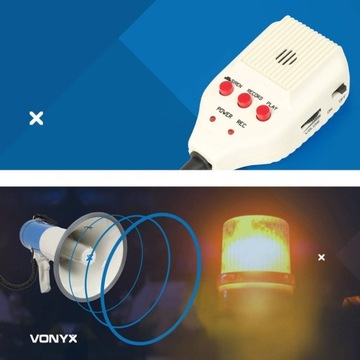 Мегафон 65 Вт VONYX USB MP3 AUX АККУМУЛЯТОР