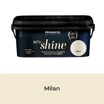LET'S SHINE farb z brokatem Milan 2l