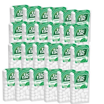 Cukierki Drażetki Miętowe Tic Tac Mięta 18g x 24