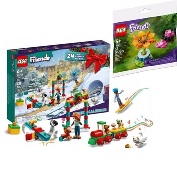 LEGO FRIENDS KALENDARZ ADWENTOWY 2023 ŚWIĄTECZNY ZESTAW 41758 + GRATIS