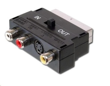 Adapter SCART VIDEO AUDIO CHINCH SVHS Dwukierunkow