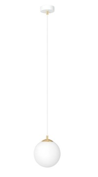 LAMPA WISZĄCA SUFITOWA ŻYRANDOL ZŁOTA KULE LED
