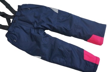 SPODNIE ZIMOWE NA SANKI NARTY SNOWBOARD WODOODPORNE NA SZELKACH 128