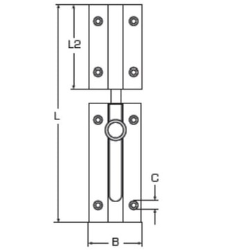 ЗАКРЫТИЕ НЕРЖАВЕЮЩИЙ ЗАМОК 80 ММ