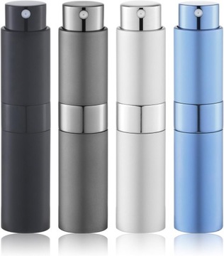 4x Atomizer Podróżny na Perfumy 5ml Butelka do Perfum Fiolka z Rozpylaczem