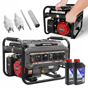 GRAPHITE AGREGAT PRĄDOTWÓRCZY GENERATOR 2200W OLEJ