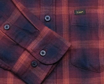 РУБАШКА LEE REGULAR FIT в клетку Redrum M