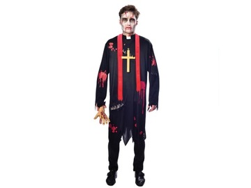 Kostium Ksiądz Zombie dla mężczyzny Halloween