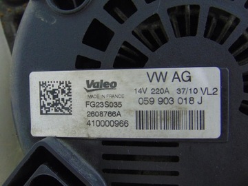 ALTERNÁTOR AUDI A6 C7 A7 4G 3.0 TDI 059903018J