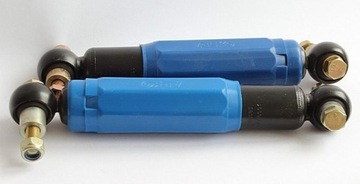 Zestaw: dwa amortyzatory osi AL-KO Octagon niebieskie 1350-2700kg + uchwyty