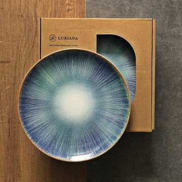 LUBIANA KERAJET 6 x TALERZ OBIADOWY 27 cm ESMERALDA 9001/070 PORCELANA