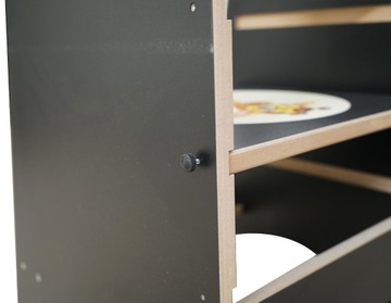 Кухонный помощник Складной детский Кухонный помощник Монтессори Черный