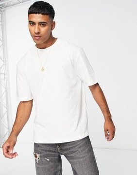 exRiver Island Biały t-shirt oversize L